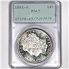 Image 1 : 1881-S Morgan Silver Dollar PCGS-M63