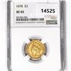 Image 1 : 1878 $3 Gold Piece NGC-XF45