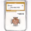 1916-D Wheat Cent PGA-MS63 Red