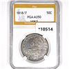 1818/7 Capped Bust Half Dollar PGA-AU50