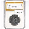 Image 1 : 1817 Large Cent PGA-MS61