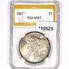 1927 Silver Peace Dollar PGA-MS63