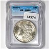 1887-O Morgan Silver Dollar ICG-MS63