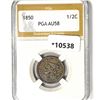 1850 Braided Hair Half Cent PGA-AU58