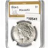 1934-S Silver Peace Dollar PGA-AU53