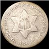 1852 Silver Three Cent LIGHTLY CIRCULATED