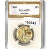 1990 $25 1/2 oz American Gold Eagle PGA-MS70