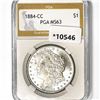 1884-CC Morgan Silver Dollar PGA-MS63