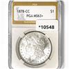 1878-CC Morgan Silver Dollar PGA-MS63+