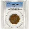1842 Large Cent PCGS-AU53 Lg Date