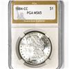 1884-CC Morgan Silver Dollar PGA-MS65