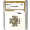 1920-D Buffalo Nickel PGA-MS60