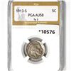 1913-S Buffalo Nickel PGA-AU58