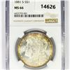 1881-S Morgan Silver Dollar NGC-MS66