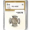 1918 Buffalo Nickel PGA-MS60