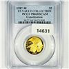 1987-W $5 1/10 oz American Gold Eagle PCGS-PR69
