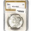 1893 Morgan Silver Dollar PGA-MS63