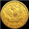 Image 2 : 1880 $5 Gold Half Eagle ABOUT UNCIRCULATED