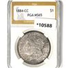 1884-CC Morgan Silver Dollar PGA-MS65