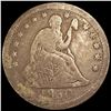 1850-O Seated Liberty Quarter NICELY CIRCULATED