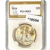 1924 $20 Gold Double Eagle PGA-MS63
