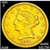 1841-D $2.50 Gold Quarter Eagle CHOICE AU