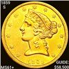 1859-S $5 Gold Half Eagle UNCIRCULATED +