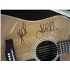 Image 1 : Led Zeppelin signed blonde acoustic guitar GFA Authenticated