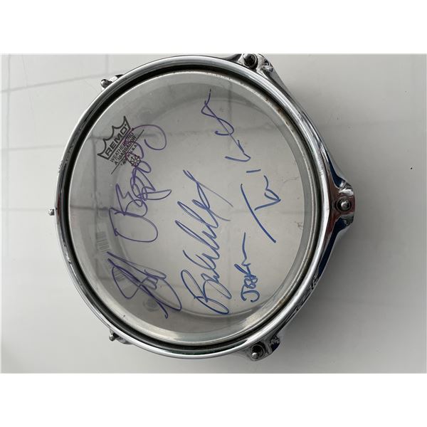 Aerosmith band signed drum head