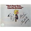 Image 1 : Peanuts Charles Schulz signed book page GFA authenticated