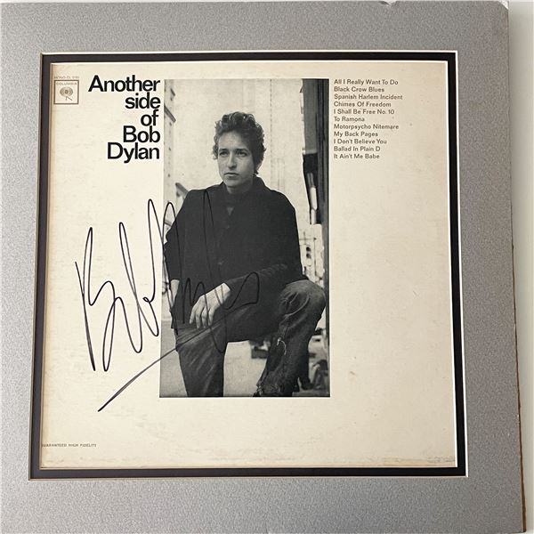 Another Side of Bob Dylan signed LP cover