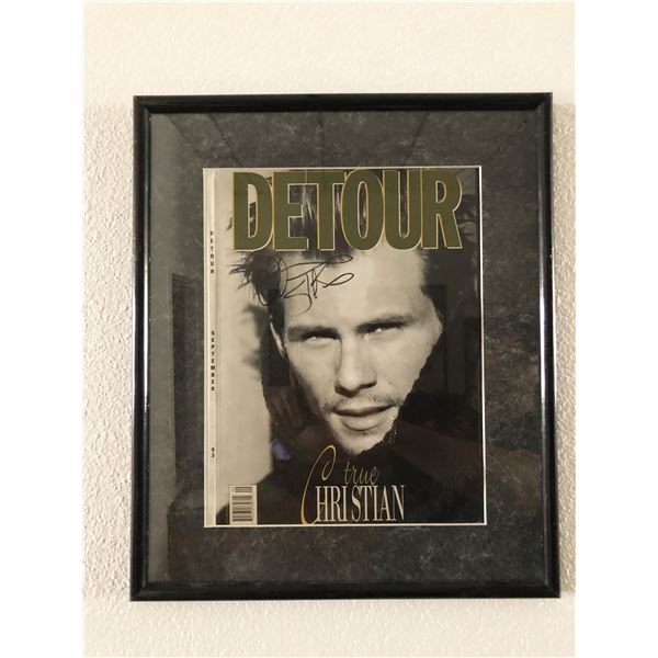 Christian Slater signed Detour Magazine cover