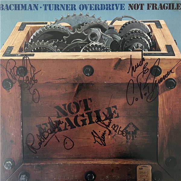 Bachman Turner Overdrive Not Fragile signed album