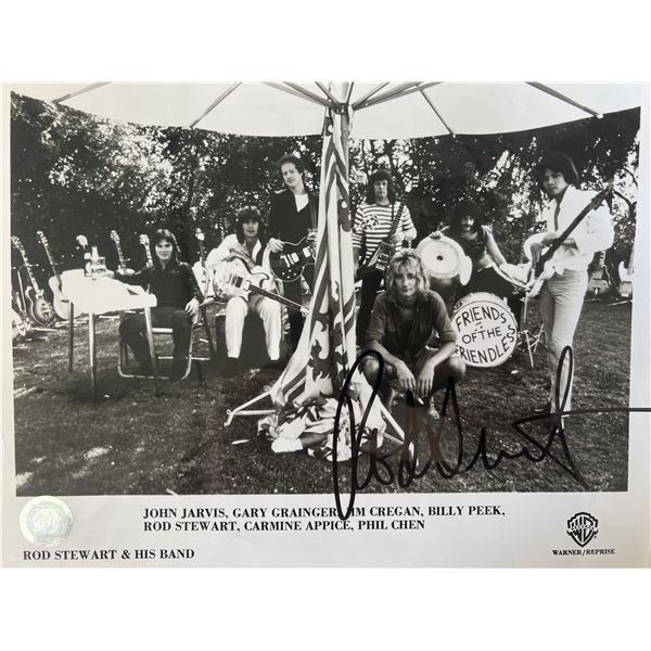 Rod Stewart signed photo GFA authenticated
