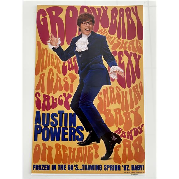 Austin Powers 1996 movie mini poster