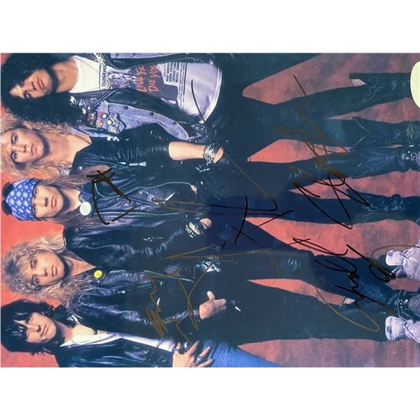 Guns N' Roses band signed photo