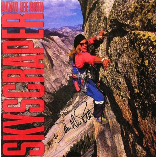 David Lee Roth signed Skyscraper album