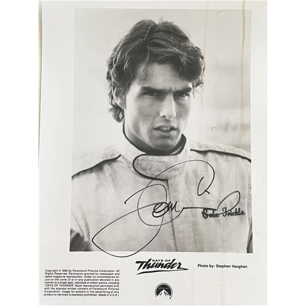 Tom Cruise signed photo