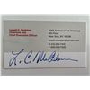 Image 1 : Verizon CEO Lowell C. McAdam signed business card