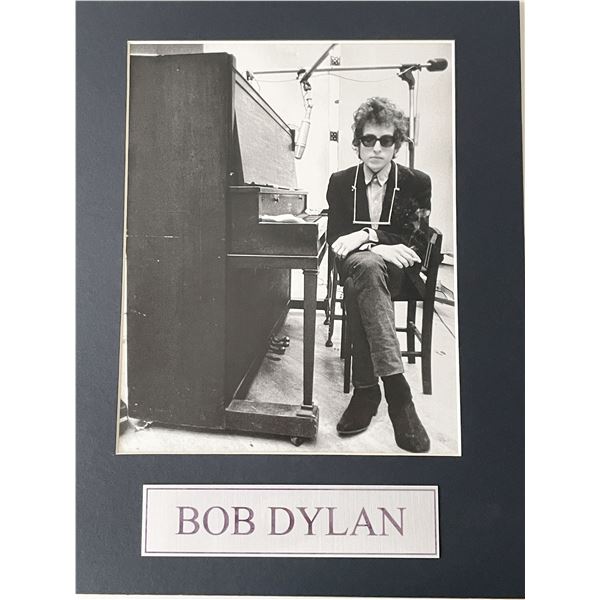 Bob Dylan mounted photo