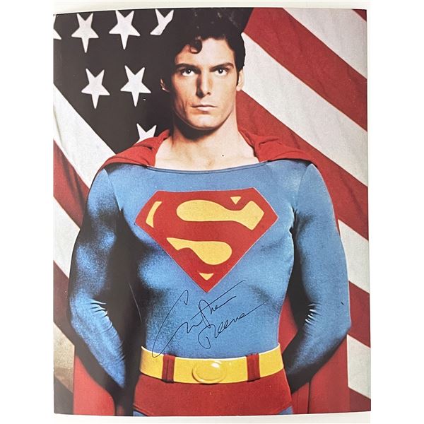 Superman Christopher Reeve signed photo