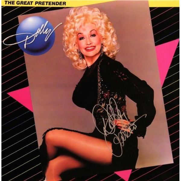 Dolly Parton signed "The Great Pretender" album