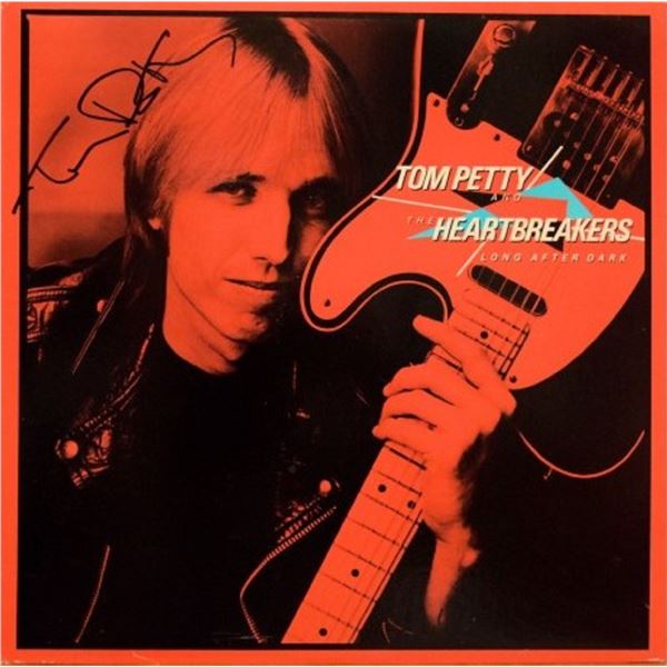 Tom Petty signed Long After Dark album