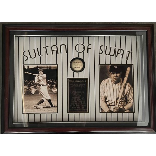 Babe Ruth signed 1927 American League baseball. GFA authenticated