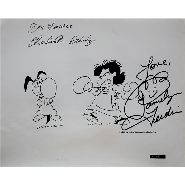 Peanuts signed cartoon still