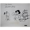 Image 1 : Peanuts signed cartoon still