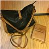 Image 1 : Italian Leather handbag and Cross-Body Leather Wallet
