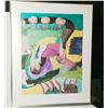 Image 2 : Original Framed Mixed Media  - Artist Signed "Alix"