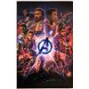 Image 1 : Avengers Infinity War Poster Josh Brolin Chris Evans Autographed Signed