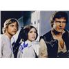 Image 1 : Star Wars Mark Hamill Carrie Fisher Autograph Photo